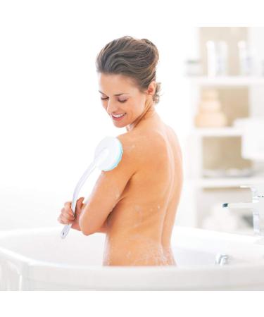 Long Handle Back Scrubber Body Brush with Massaging Tool and Lotion Applicator - Buy Online on GoSupps.com