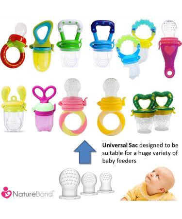NatureBond Silicone Teat Sac | Baby Food/Fruit Feeder | BPA Free - Buy Online on GoSupps.com