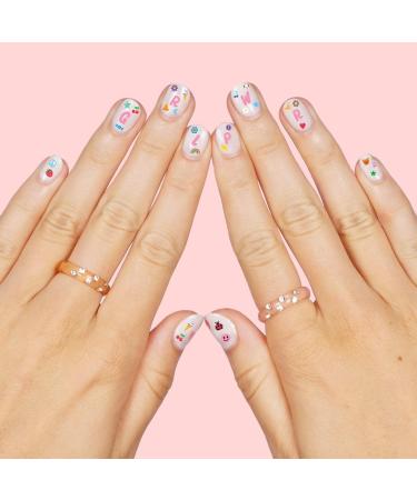 XO Fetti Kids Nail Stickers - 816 Decals | Birthday Girl Party Favors and DIY Home Activity | Cute Nail Transfer for Groovy Princesses | Ideal Easter Basket Gift - Buy Online on GoSupps.com