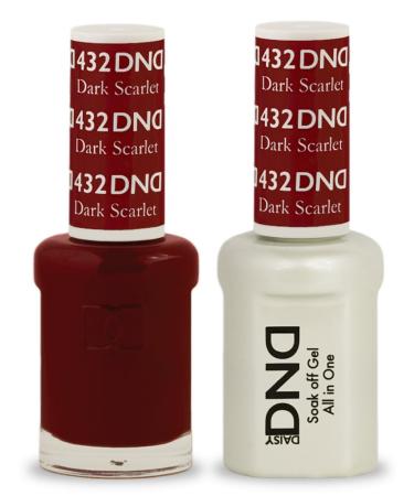DND Soak Off Gel Polish Dual Matching Color Set 432  Dark Scarlet