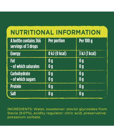 Pure Via Stevia Liquid Drops 55ml - Calorie-Free Sugar Alternative | Vegan & Keto-Friendly - Buy Online on GoSupps.com