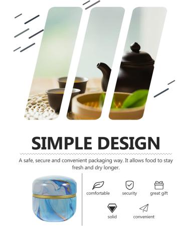 Alipis 5pcs Loose Powder Storage Box Portable Tea Jar Candy Tea Organizer for Tea Bags Sugar Bowl Tinplate - Buy Online on GoSupps.com