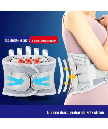 Tiiffy Lordosis Support Belt Breathable Back Pain Relief for Herniated Disc & Sciatica Self-Heating XXL for Men & Women - Buy Online on GoSupps.com