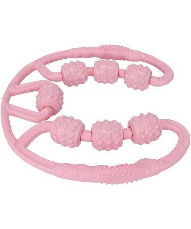 Verdant Touch Leg Muscle Roller - All-Round Massage Roller for Calf & Thigh - 7 Rollers - Pink - International Shipping - Buy Online on GoSupps.com