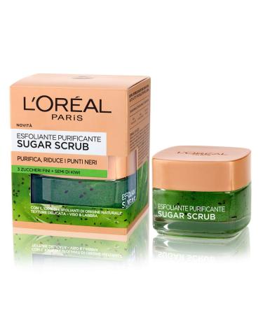 L'Or al Paris Sugar Scrub for Face & Lips - Kiwi Seed Exfoliating Cleanser 50ml 273g Pack - Shop Internationally - Buy Online on GoSupps.com