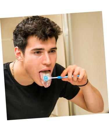 Ipetboom 2-Pack Professional Tongue Cleaning Brush - Raspador de Lengua for Adults - Effective Tongue Scraper for Fresh Breath - Buy Online on GoSupps.com