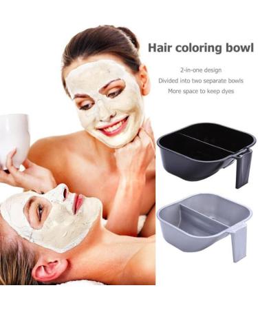 LALAFINA 1 Pc Hair Color Cream Bowl Kit Hair Tinting Bowls Double Color Bowl Plastic Mixing Bowl Mixing Color Bowls Hair Color Bowl Hair Mixing Bowl Dyeing Hair Dye Large Abs 17X17X16cm Silver - Buy Online on GoSupps.com