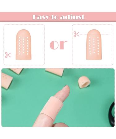 Nude Silicone Finger Caps - 20 Pcs Gel Finger Cots for Eczema, Wounds, Arthritis | Breathable Toe Sleeves for Protection and Healing - Buy Online on GoSupps.com