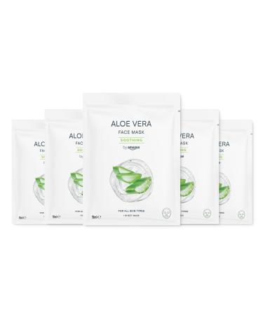 by Amazon by Amazon Pack of 5 soothing aloe vera masks 18 ml