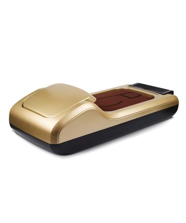 Automatic Shoe Film Machine Foot-Operated self-Wearing Shoe Cover Dispenser with Disposable 1 roll of Shoe Film for Home Hotels Factories Laboratory Can be Used 600 Times Gold