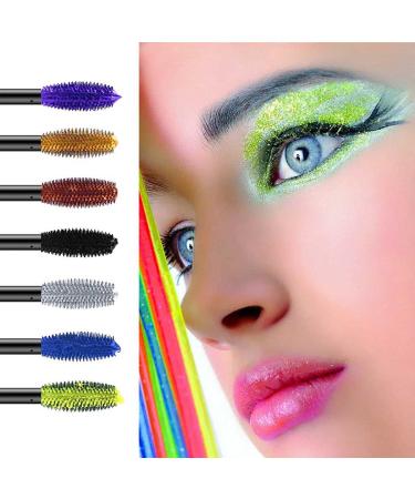Eyret Waterproof Colorful Mascara - Long-Lasting, Smudgeproof & Fast Dry - for Curling, Lengthening & Thickening Eyelashes - Silver - Beauty Makeup for Women and Girls - Buy Online on GoSupps.com