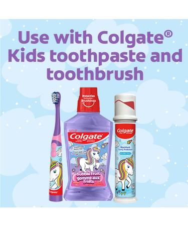 Colgate Kids Mouthwash - Unicorn Bubble Gum Flavor - Alcohol-Free Anticavity Fluoride Rinse Mouth Wash 500 mL Unicorn 500 ml (Pack of 1) - Buy Online on GoSupps.com