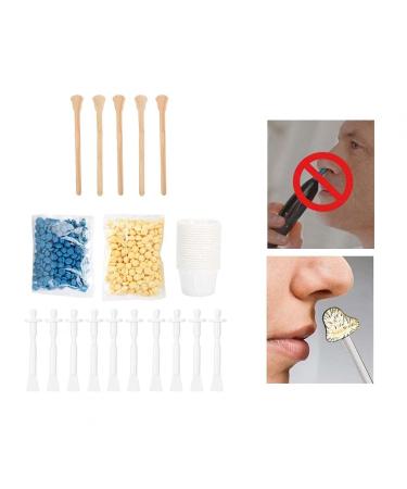 Nasal Hair Removal Wax Kit | 140g Nose Wax Set for Men & Women | Painless Hair Removal with 15 Applicator Pens - Buy Online on GoSupps.com