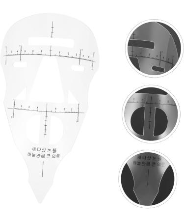 Healeved 3 Pcs Measure Tool Eyebrow Shaping Tool Eyebrow Template Eyebrow Ruler Makeup Tool Make up The Brush - Buy Online on GoSupps.com