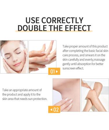 Sun Cream SPF 50 SPF 50 Face Moisturiser Face Sun Cream SPF 50 with Nicotinamide and Collagen Sunscreen SPF 50 Face Protection UVA & UVB & Non Greasy for Sunscreen Black and Prevent Sunburn - Buy Online on GoSupps.com