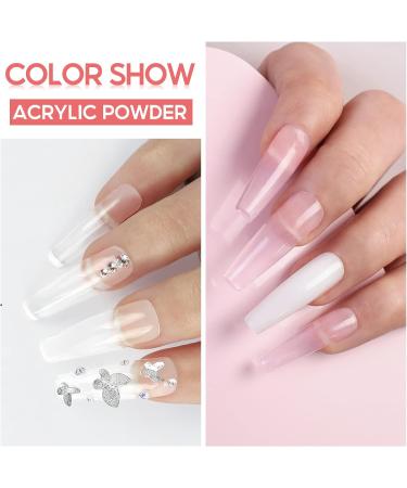PEACECOLOR Complete Nail Kit 2 * 8g Pink and Clear Nail Kit for DIY Nail Decoration Kit PE1050 - Buy Online on GoSupps.com