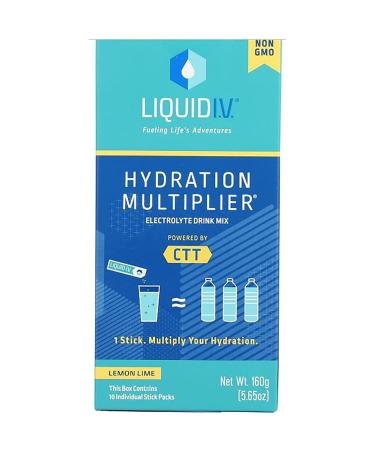 Liquid Iv Hydration Lemon Lime 10 Count 5.65 OZ 5.65 Ounce (Pack of 1)