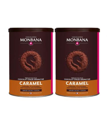 HOP CAFE Monbana Caramel Flavored Chocolate Powder - 2 x 250g