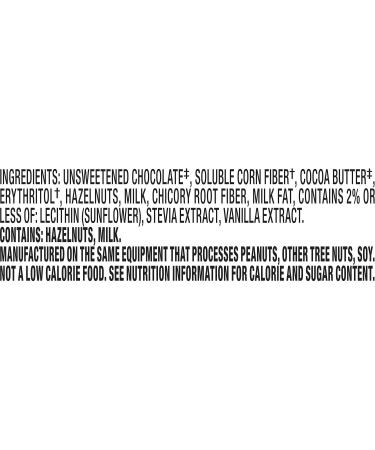 Lily's Hazelnut Milk Chocolate Style No Sugar Added Sweets Bar 2.8 oz (Pack of 2) Bundle With Snack Scout Lunch Bag - Buy Online on GoSupps.com