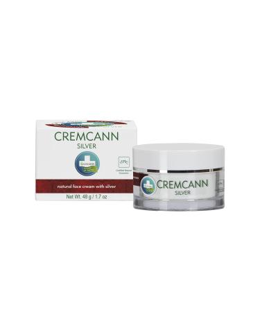 CREMCANN SILVER All-Natural Anti-Acne Moisturizing Face Cream for Sensitive Skin with Organic Hemp and Silver Citrate