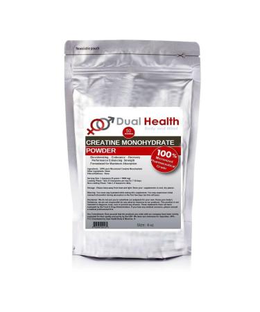 Creatine Monohydrate (8 oz) 200 Mesh Pure Micronized Powder Bulk Supplement Pre Workout Body Building Strength Athletic Performance Muscle Recovery 5g (5000mg) Serving Size