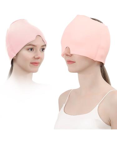 Migraine mask headache mask service migraine cap migraine relief cap for relief migraine/headache no disturbing smells uniform size design for every pink m