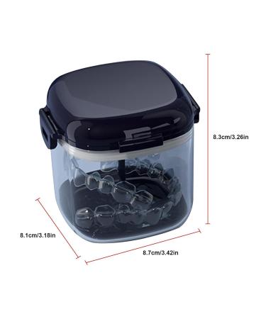 Buy Mundsichtui Transparent Storage Case - Hierarchical Hollow-out Bracket Box with Mirror Brush | Food Quality Travel Utensils | Mouth & Night Protection in Orozonit Sapphire Blue - Buy Online on GoSupps.com