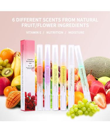 6Pcs Nail Cuticle Oils Pen Set - Revitalizing Nail Treatment for Agnail Prevention and Skin Nourishment - Buy Online on GoSupps.com