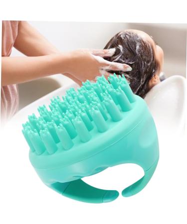 Fomiyes Silicone Hair Massage Brush - Scalp Massager for Salon & Gym | Soft Hairbrush & Shampoo Brush in Green - Buy Online on GoSupps.com