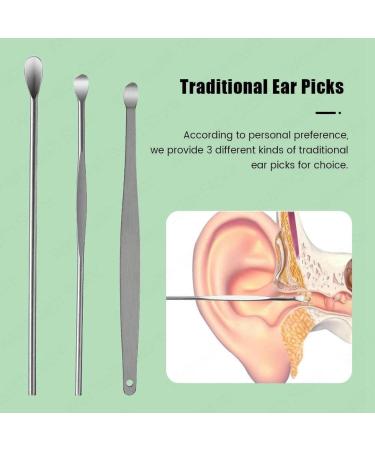 Ear Wax Cleaner - Earwax Removal Tool for Clean Ears | Earpick Cleaning Kit Gadgets - Green - Buy Online on GoSupps.com