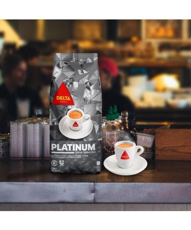 Delta Caf s Platinum Coffee Beans - 2kg Intensity 8 - Full-Bodied Aromatic Arabica Blend with Ripe Fruit Notes - International Shipping Available - Buy Online on GoSupps.com