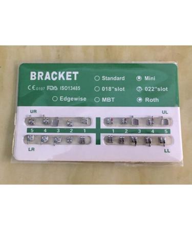 Dental Brackets 200 pcs Orthodontic Metal MIM Brackets for Braces Roth Mini 022 Without Hook 20PCS per Pack 10 Packs - Buy Online on GoSupps.com
