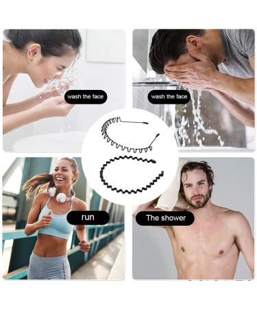 Metal Wavy Headband Unisex - Black Spring Hair Band for Men & Women - Buy Online on GoSupps.com