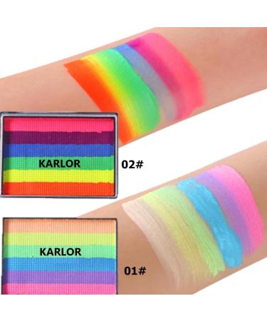  KARLOR 6-Color Face Palette - 25g - 6 Mixed Colors - Colorful - Water-Soluble - For Carnival Halloween Festivals - Makeup (02#) - Buy Online on GoSupps.com
