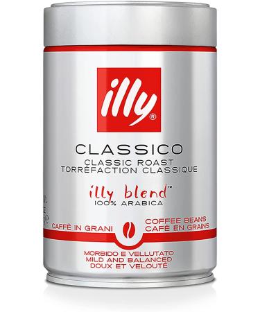 Illy Coffee Premium Roasted Beans 12 x 250g (Classico Medium Roast) Classico Medium Roast 250 g (Pack of 1)