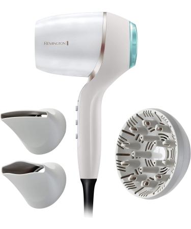 Remington Hair dryer ions compact & powerful & gently Hydraluxe Pro (2400 W 160km/h 3 styling attachments hydracare sensor technology-protection against heat damage digital engine) EC9001