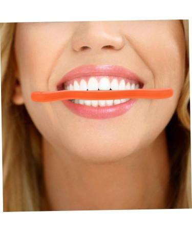 Angoily Orthotics Facial Exercises Cosmetology Kit Arm Sleeves Football Smile Beauty Exerciser - Lift Exerciser Slim Mouth Exercisers Smiling Maker Silica Gel Man The Lip 11.5X2.5cm Orange - Buy Online on GoSupps.com