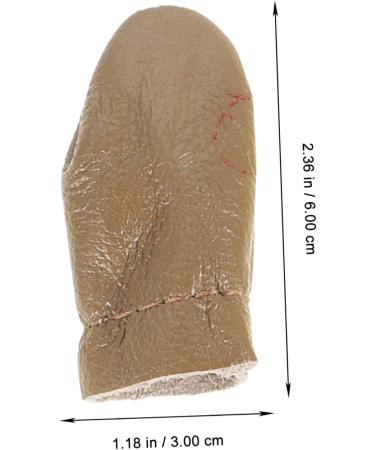 4 Sets Leather Finger Cots - Finger Covers & Thimbles for Sewing Knitting & Needle Felting | Durable Finger Protectors - Buy Online on GoSupps.com