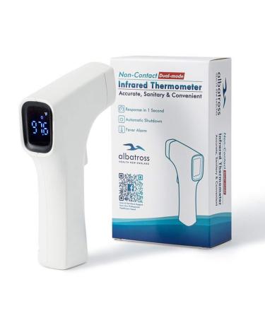 Infrared Thermometer Gun No-Touch Forehead. for Baby, Kids, Adults. Albatross Health Non-Contact Digital Thermometer (Also Works for Objects, Batteries Included)