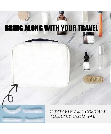 50 PCS Waterproof Disposable Shower Caps for Women and Men - Clear Plastic Hair Cap for Bath, Dye, Deep Conditioning - Portable for Spa, Hotel, Travel - Buy Online on GoSupps.com