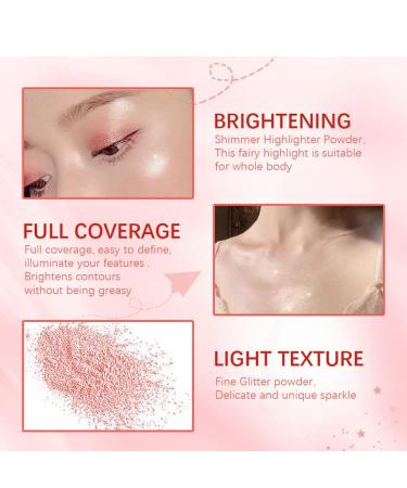 Polvo de Hadas Fairy Highlighter | Waterproof Shimmer & Blusher for Face & Body | Festival Party Makeup #04 Fantasy Purple - 1g - Buy Online on GoSupps.com