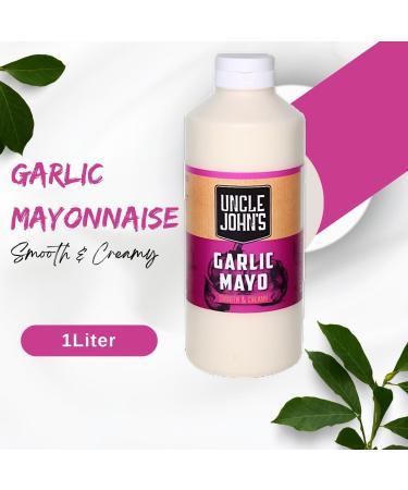 Uncle John Sauce & Mustard Pick N Mix - Choose From 5+ Flavors |Mayonnaise Garlic Mayonnaise Tomato Ketchup American Style Mustard BBQ Sweet Chilli | Pack of 5 x 1000ml - Buy Online on GoSupps.com