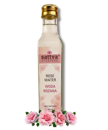 Sattva Ayurveda Sattva rose water facial water natural rose water for face facial water for impure skin natural rose hydrolate facial toner base for homemade facial masks 250 ml