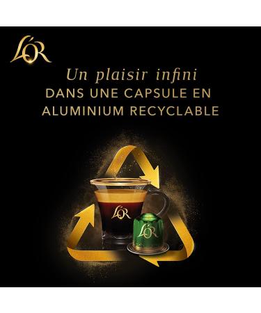 L'OR Absolu 100 Absolute Gold Capsules Intensity 9 Nespresso Compatible (Pack of 10 x 10) - Buy Online on GoSupps.com