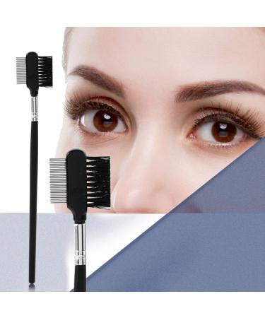 Buy 2 in 1 Multifunctional Eyebrow and Eyelash Brush Comb | Double Head Metal Steel Makeup Tool for Perfect Eyebrows - International Shipping Available - Buy Online on GoSupps.com