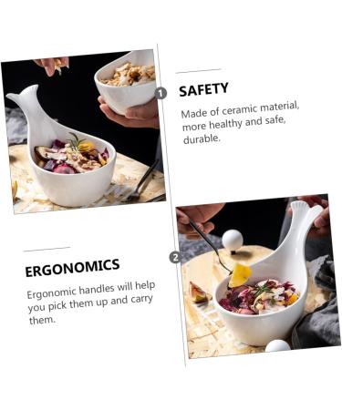 Zerodeko Sauce Dish Pasta Plate Serving Platters Glass Milk Jug Japanese Sushi Dish Fruit Containers Porcelain Tasting Dish Ceramic Sauce Plate Seasoning Ceramics White Dessert re-usable 17.00X11.00X6.00CM White - Buy Online on GoSupps.com