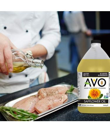 Naturally Processed AVO High Oleic Safflower Oil - NON-GMO, 1 Gallon - Buy Online on GoSupps.com