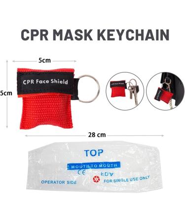 Buy 6-Piece Ventilation Mask Set | First Aid & Emergency CPR Masks | Keychain & Carabiner Included for Effective Mouth-to-Mouth Protection - Buy Online on GoSupps.com