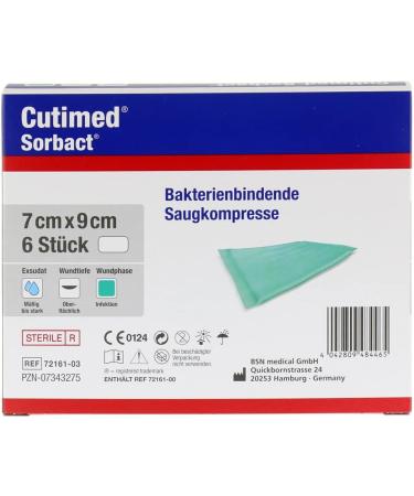 Buy CUTIMED Sorbact Absorbent Compresses 7x9 cm - 6 Pieces | International Shipping Available - Buy Online on GoSupps.com