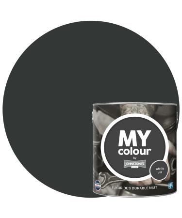 MY colour by Johnstone's - Luxurious Durable Matt - Whitby Jet - Colour Intense Technology - 2.5L Whitby Jet 2.5L